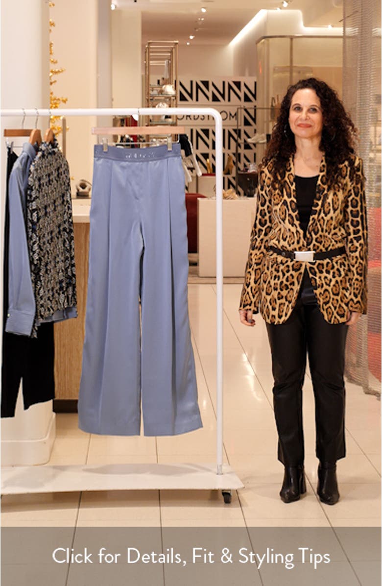 Satin Wide Leg Pants, sales video thumbnail