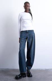 Topshop Everyday Long Sleeve Cotton T-Shirt