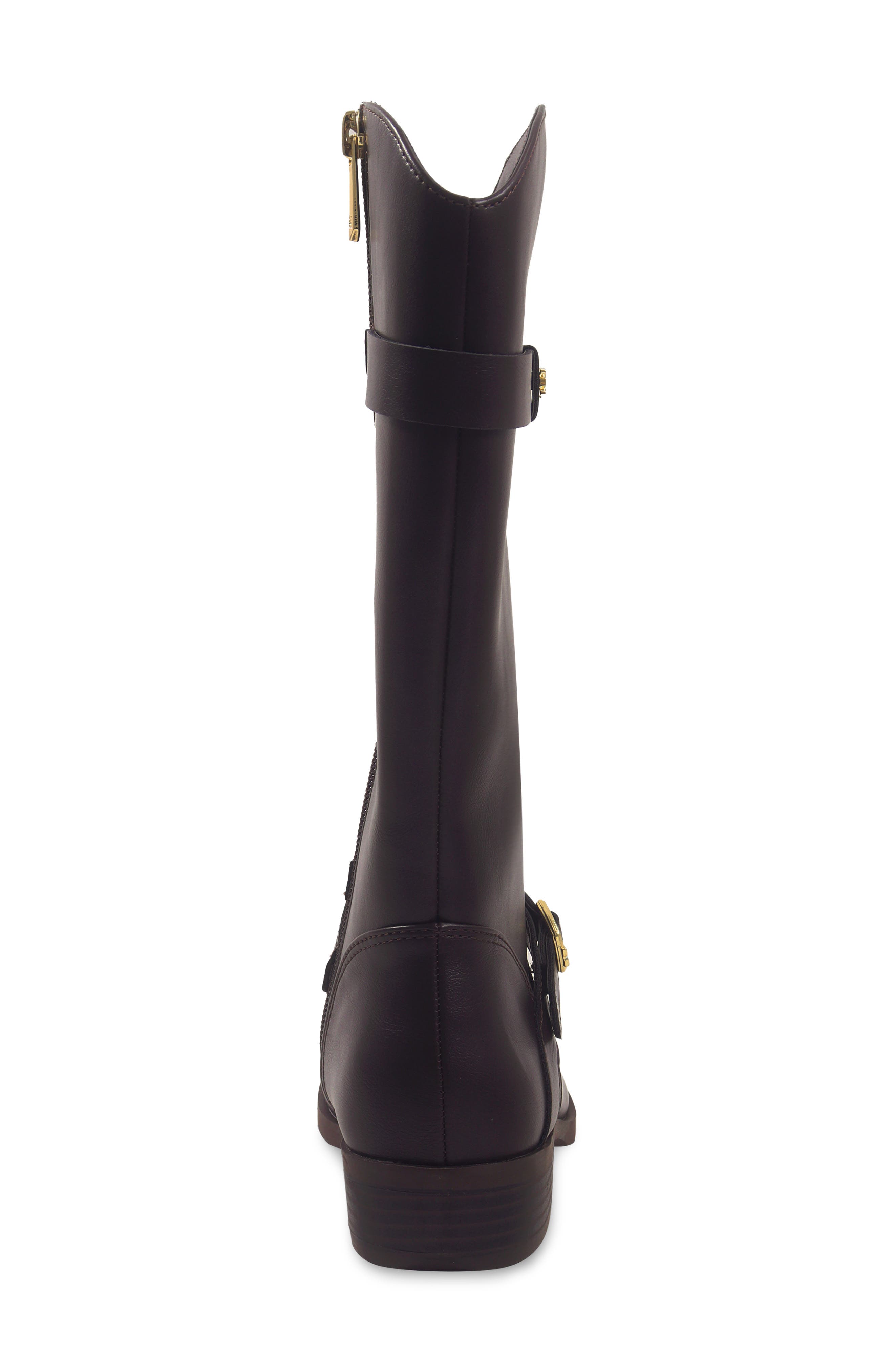 Kids' Equest Poppy Faux Leather Riding Boot, Alternate, color, BROWN