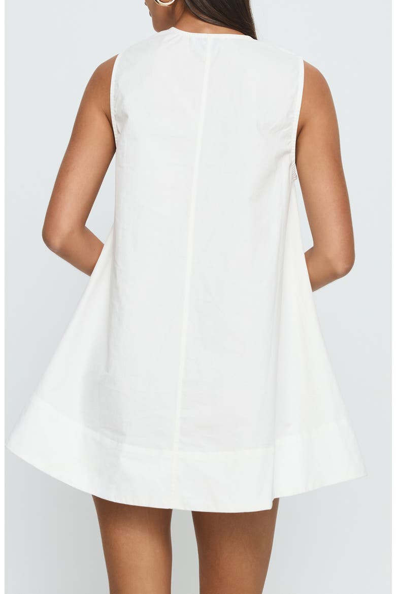 Eberta Ruched Minidress, Alternate, color, WHITE