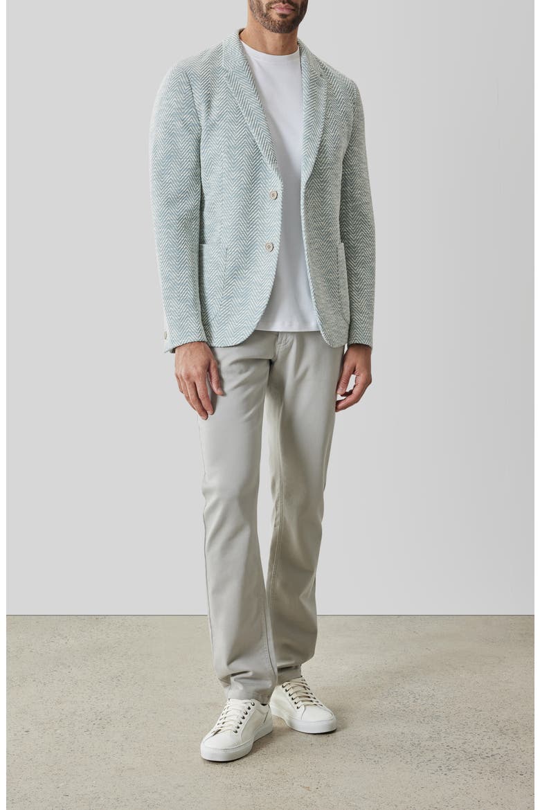 Jett Knit Herringbone Sport Coat, Alternate, color, SOFT TEAL