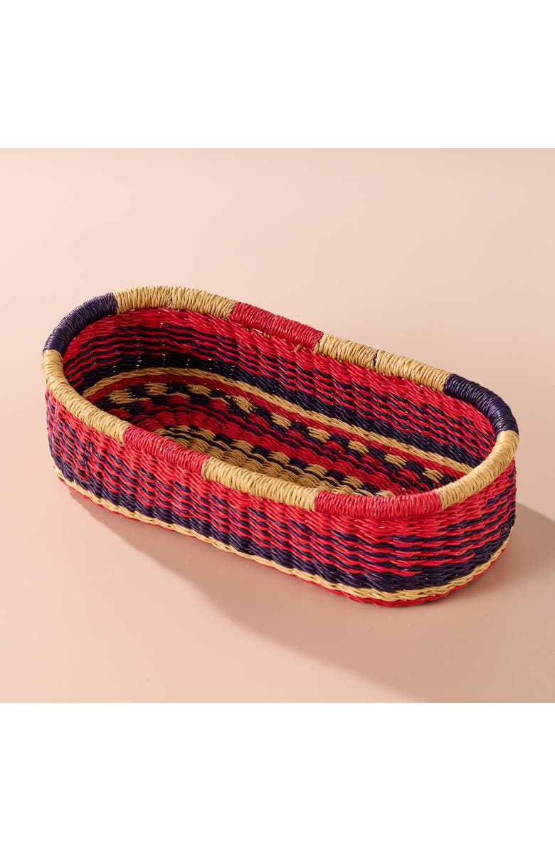 Ten Thousand Villages Ghana Breaking Bread Basket - Assorted, Main, color, Red