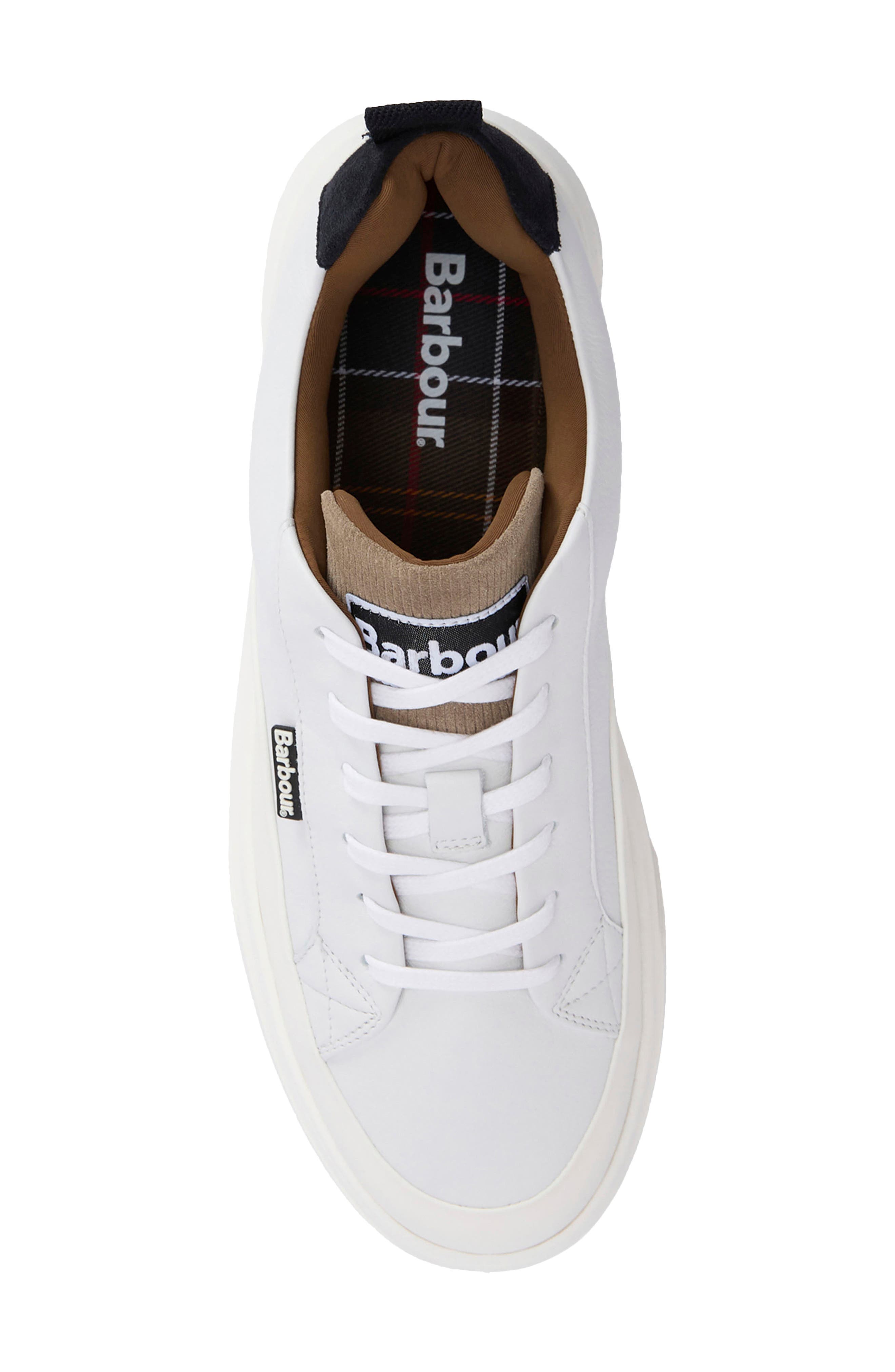 Barbour Stannington Trainer Sneaker, Alternate, color, White/ Navy/ Trench