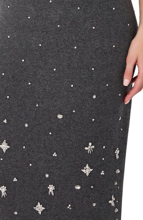 Iyla Embellished Midi Skirt