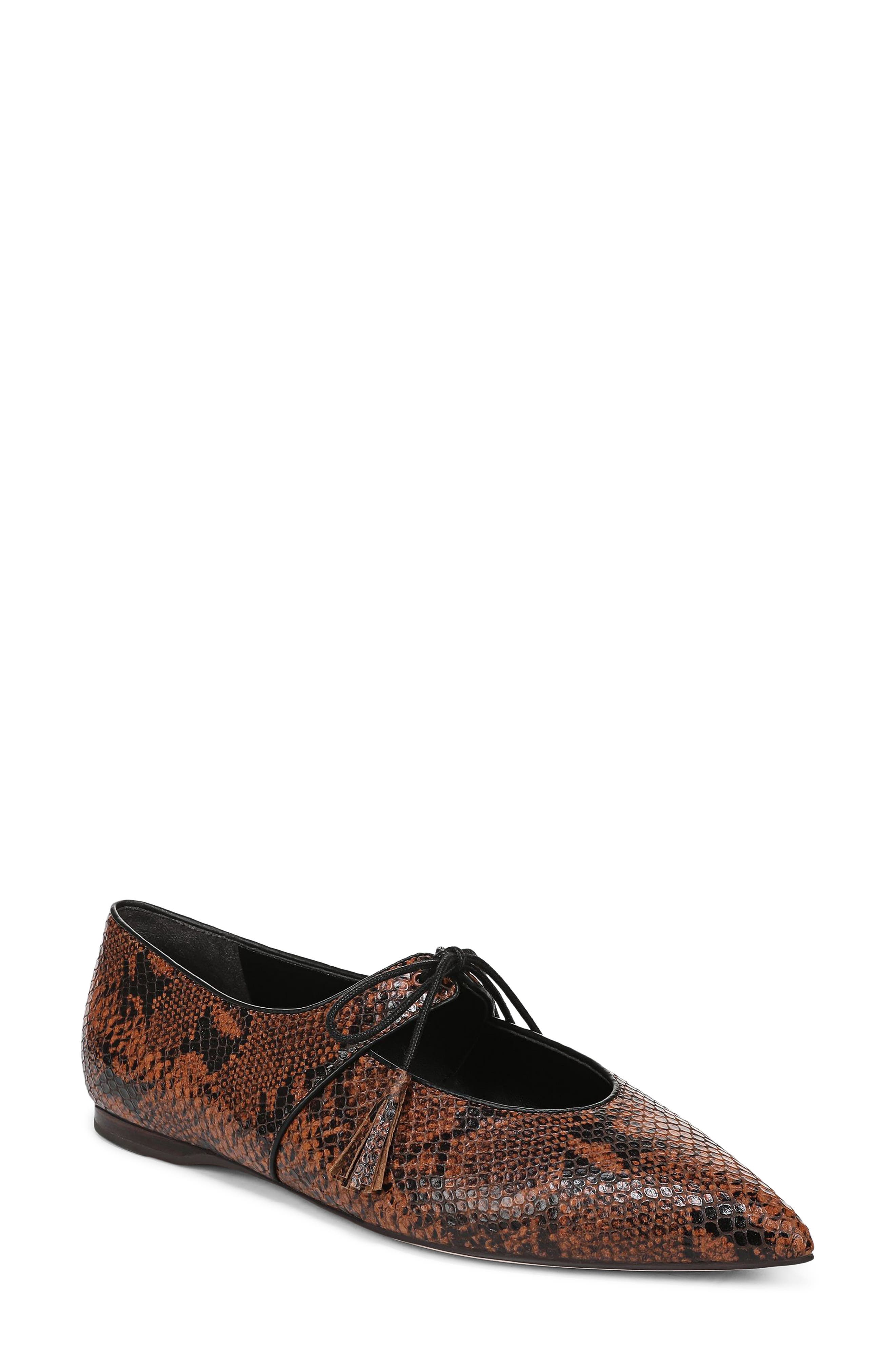 Lily Mary Jane Flat, Main, color, GINGERBREAD LEATHER