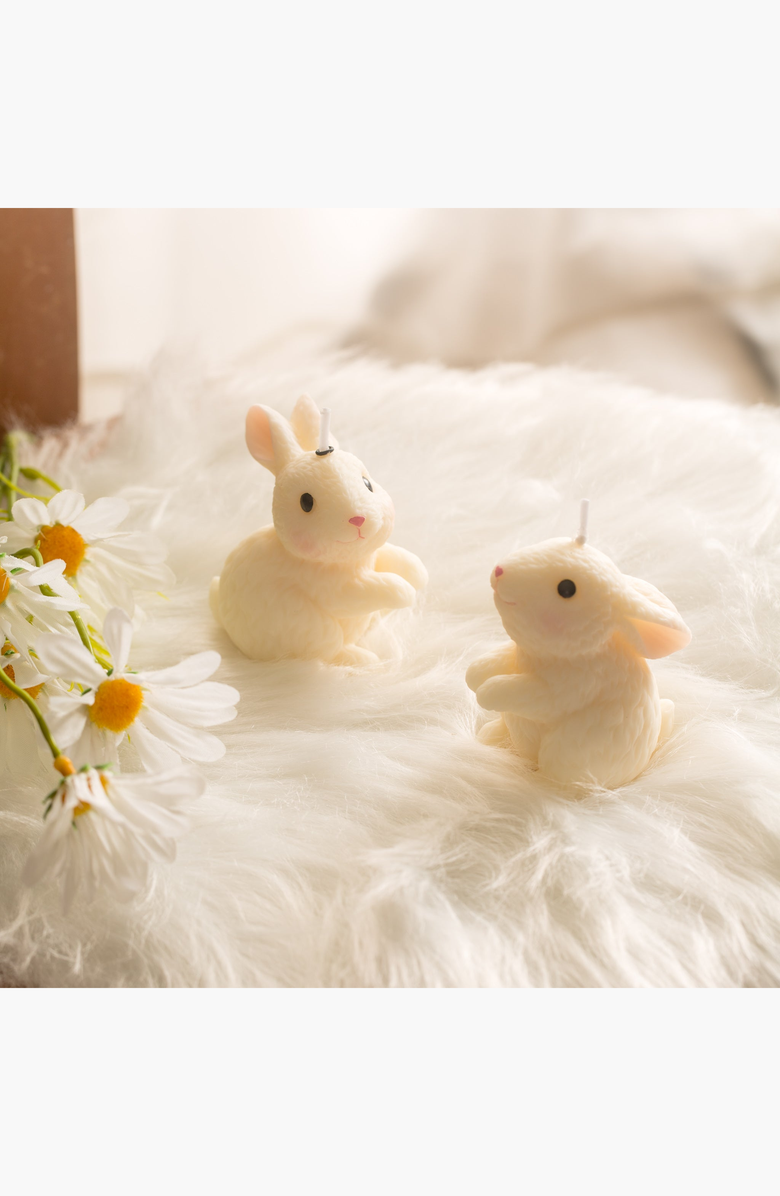 Southlake gifts Blushing Bunny Candle, Alternate, color, Looking Up