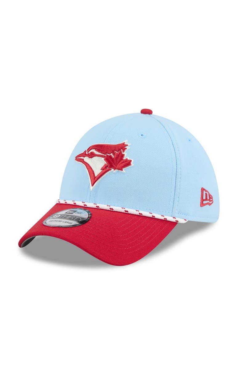 New Era Men's New Era Light Blue/Red Toronto Blue Jays 2025 Canada Day 39THIRTY Flex Hat, Alternate, color, 