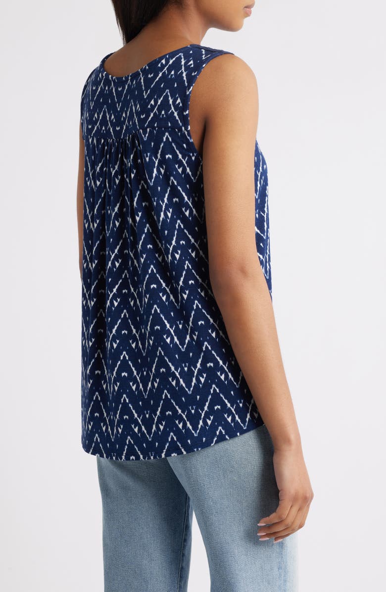 Loveappella Lattice Yoke Swing Tank, Alternate, color, Navy