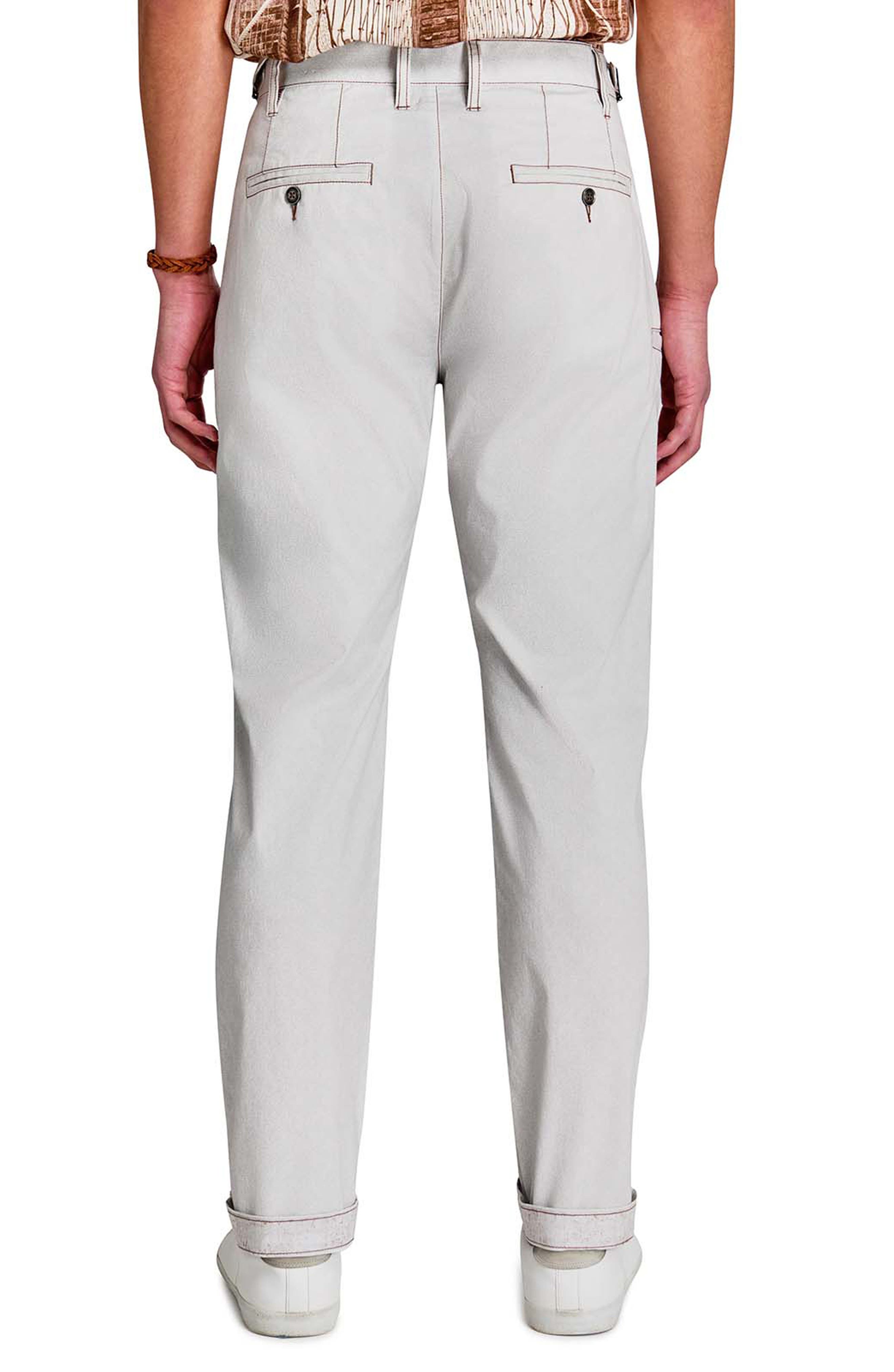 Slim Fit Solid Pleated Pants - image 2
