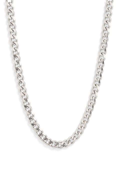 Men's Stainless Steel Curb Chain Necklace