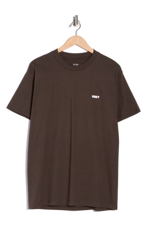 Obey Visual Studies Graphic T-shirt In Brown