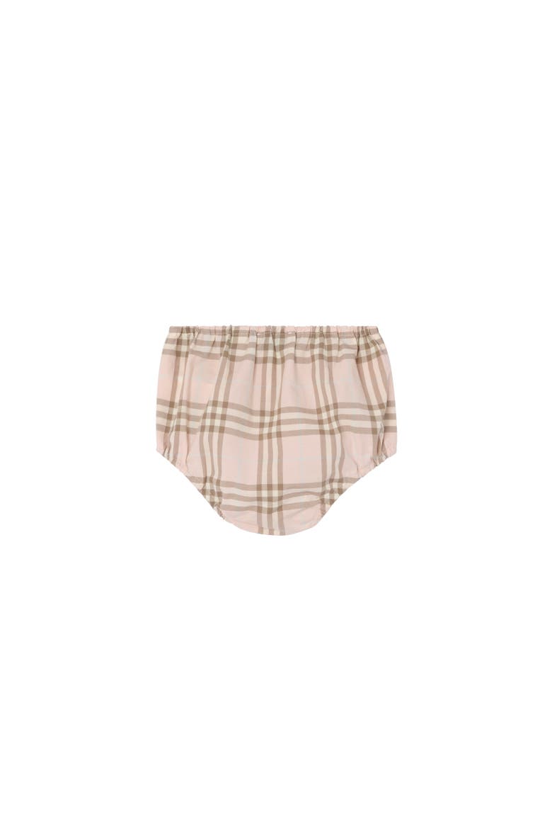 Check Cotton Dress with Bloomers, Alternate, color, Archive pink