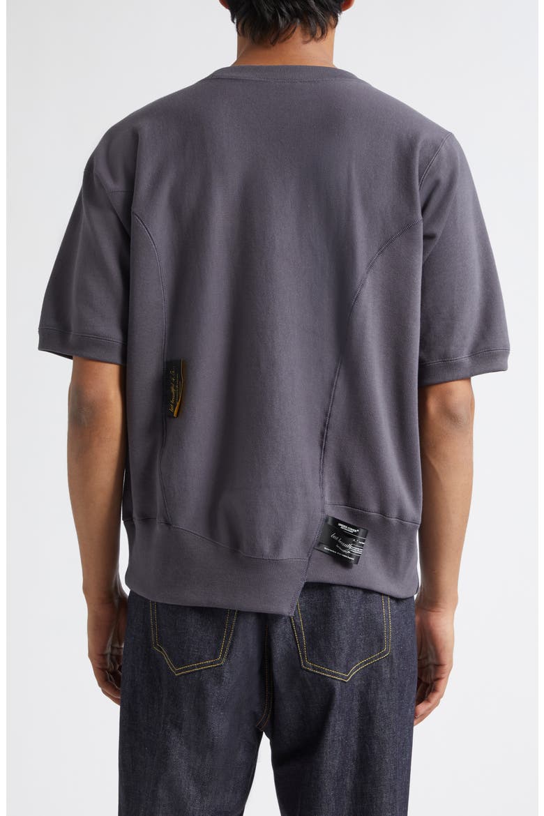x Champion Short Sleeve Cotton Fleece Sweatshirt, Alternate, color, GRAY PURPLE