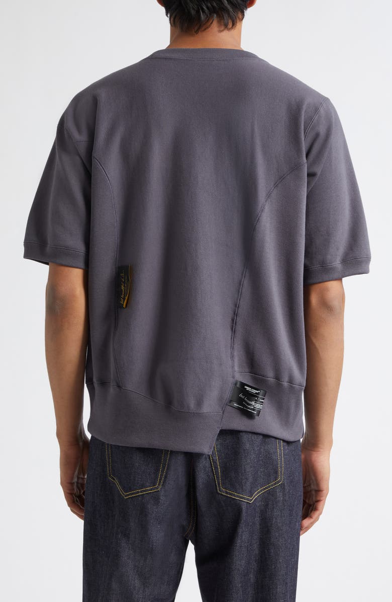 Undercover x Champion Short Sleeve Cotton Fleece Sweatshirt, Alternate, color, Gray Purple