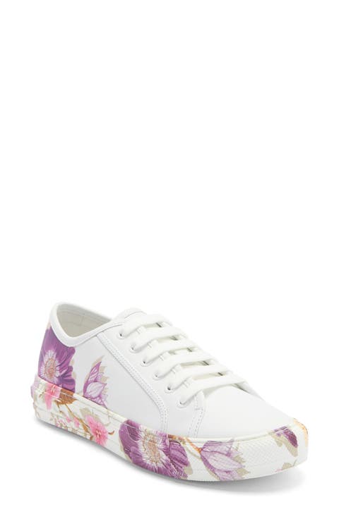 Borg Floral Print Low Top Sneaker (Women)