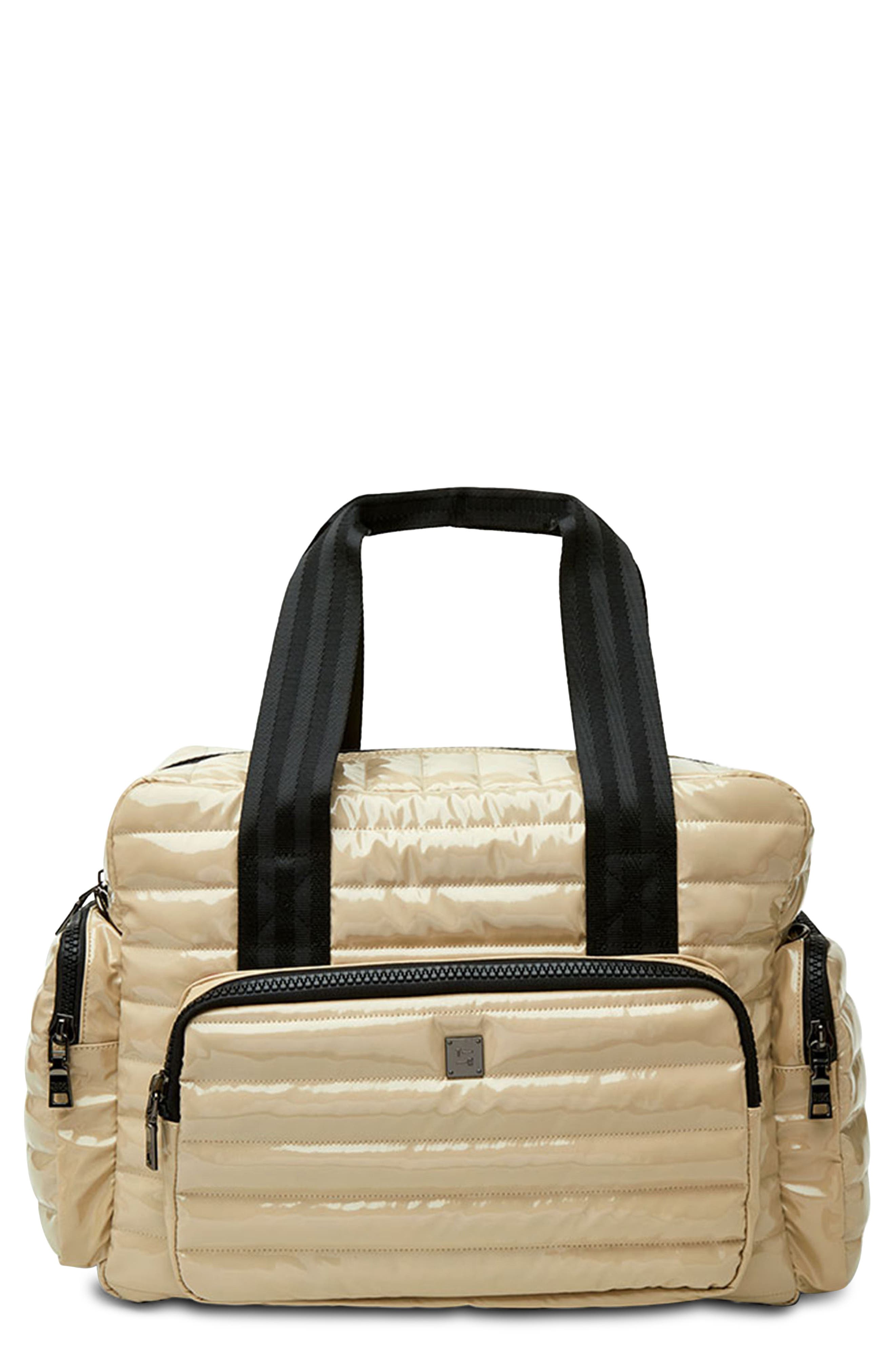 THINK ROYLN Voyager Travel Bag in Blonde Patent 