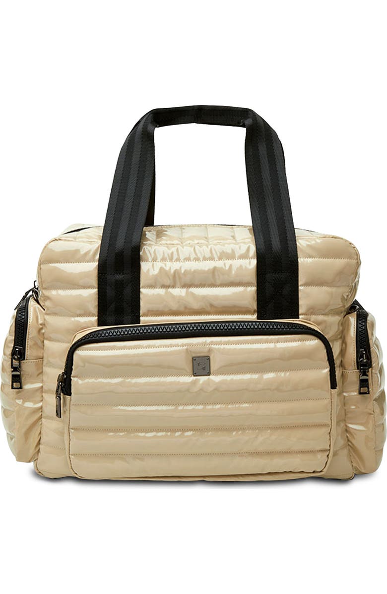 THINK ROYLN Voyager Travel Bag, Main, color, Blonde Patent