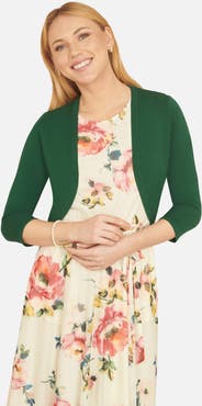 Yumi 3/4 Sleeve Knitted Curve Bolero