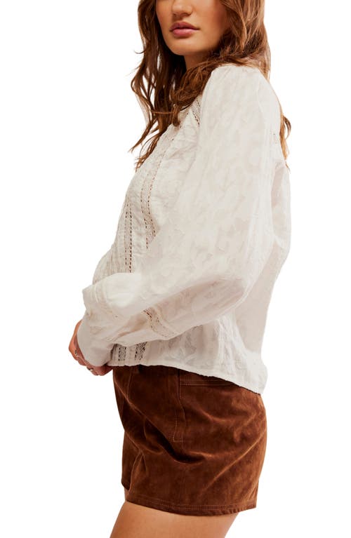 Free People Annabelle Blouse In Optic White