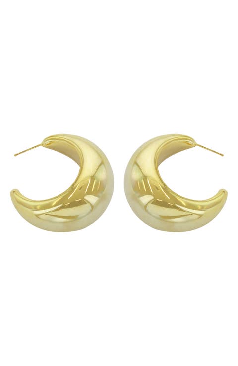 Tapered Hoop Earrings