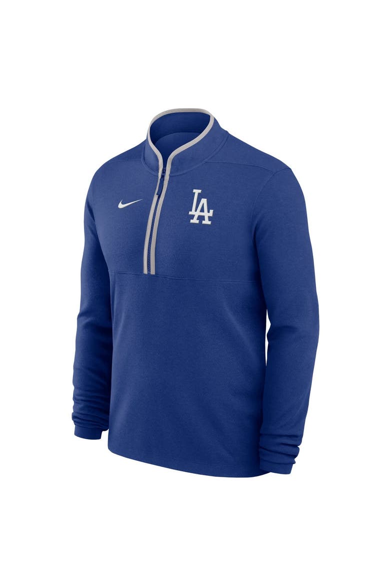 Men's Nike Royal Los Angeles Dodgers Dri-FIT Victory Half-Zip Pullover, Alternate, color, Royal