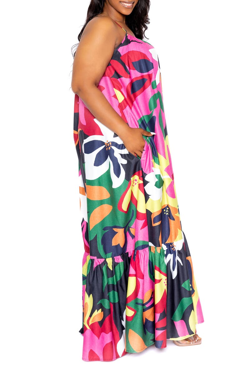 BUXOM COUTURE Floral Maxi Dress, Alternate, color,