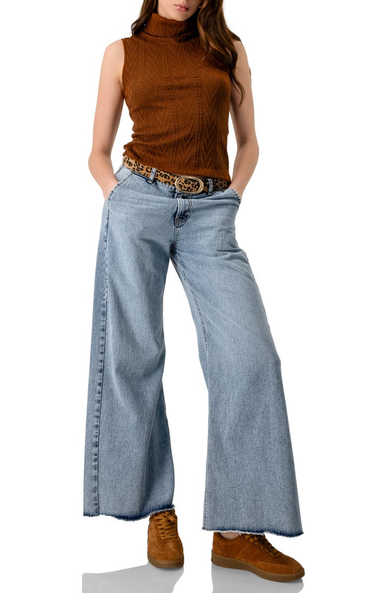 IVONNE High Neck Sleeveless Knit Top, Alternate, color, Brown