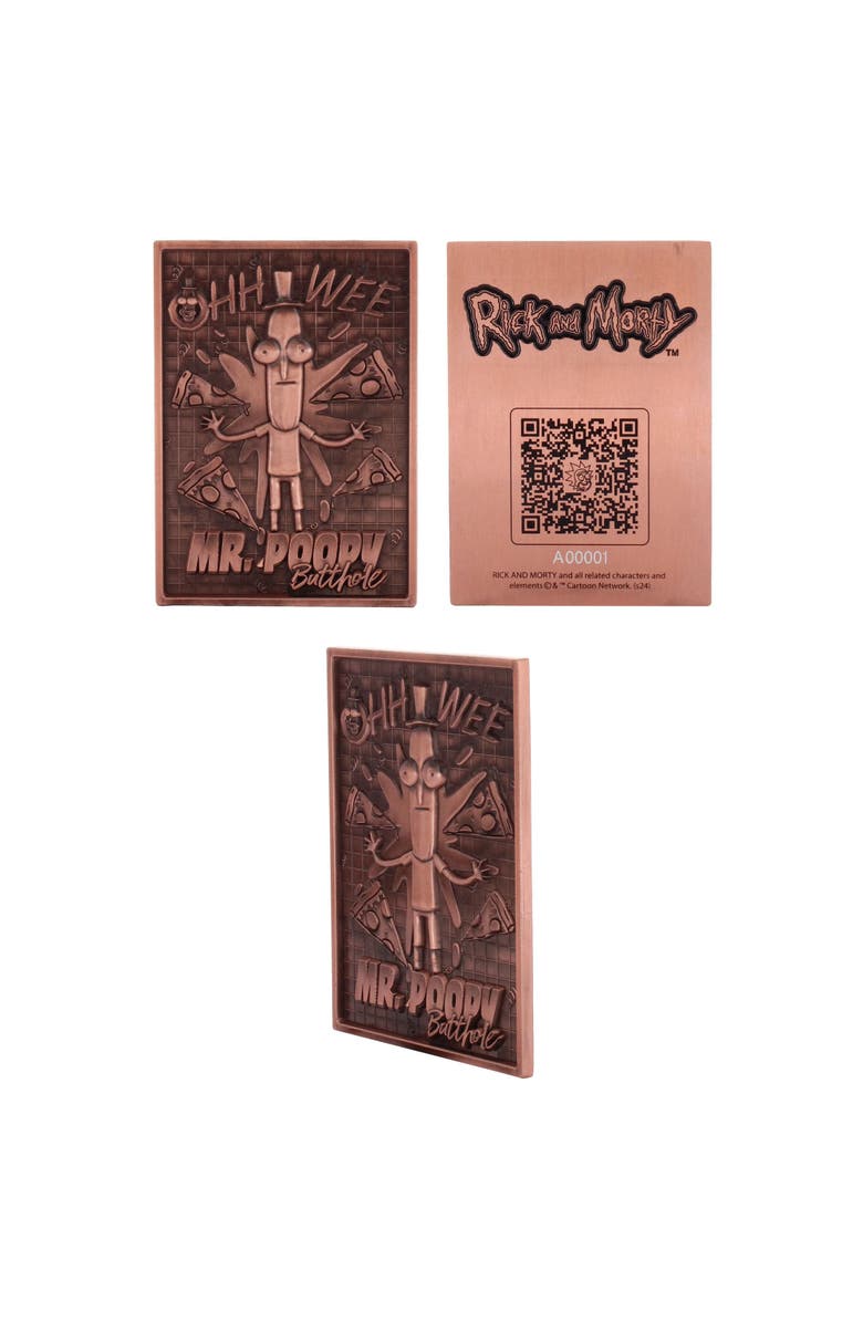 Exquisite Gaming Digiplate Starter Pack Rick 
Morty 3 Metal Cards Phone Stand, Alternate, color, Multicolored