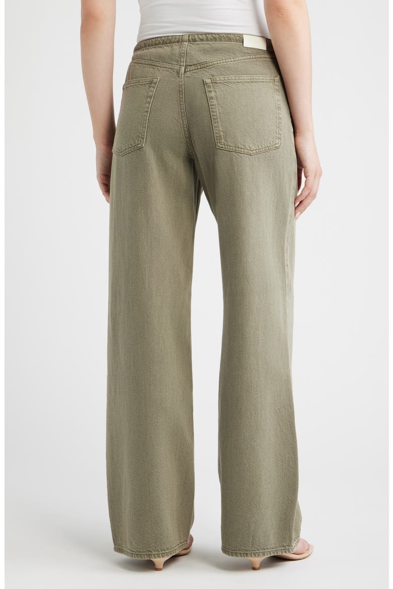 Sienna Drawstring Low Rise Relaxed Wide Leg Jeans, Alternate, color, CLOVER AURA