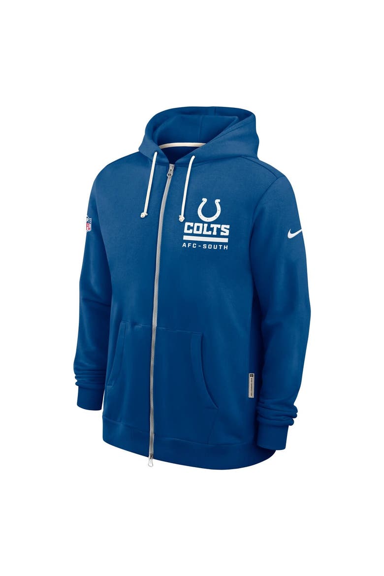 Men's Nike Royal Indianapolis Colts Sideline Standard Issue Utility Player Dri-FIT Full-Zip Hoodie, Alternate, color, Royal