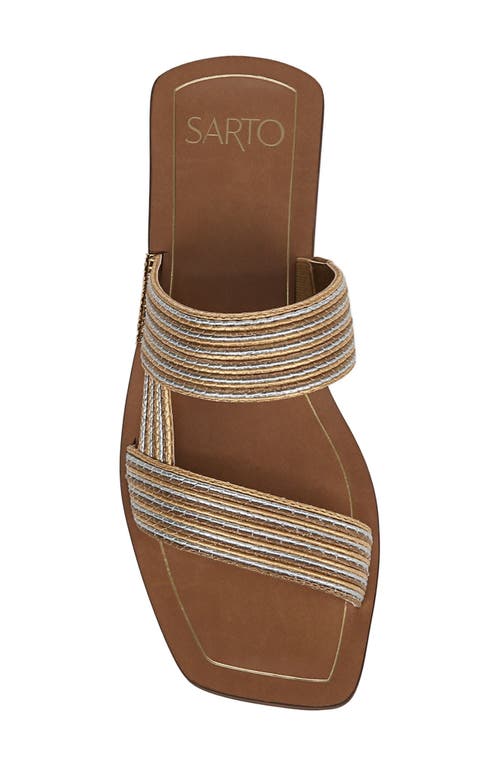 Sarto By Franco Sarto Emily Slide Sandal In Brown