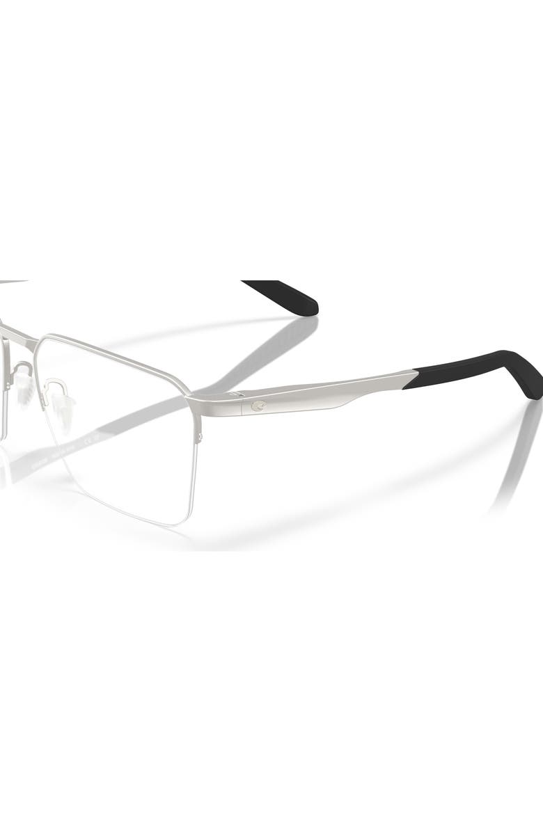 Costa 55mm Square optical glasses, Alternate, color, Silver