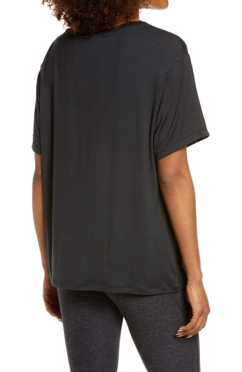 Zella Peaceful Knot Stretch Tencel<sup>®</sup> Modal T-Shirt, Alternate, color,