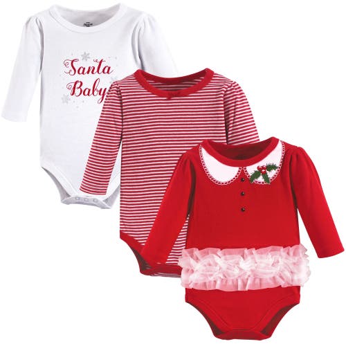Little Treasure Babies' 3pk Long Sleeve Bodysuits