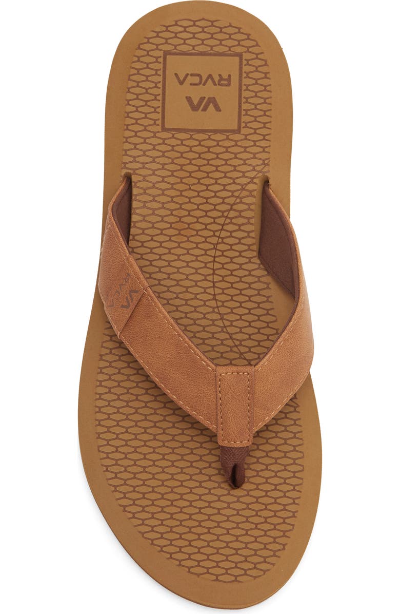 RVCA Sandbar Flip Flop, Alternate, color, Tan