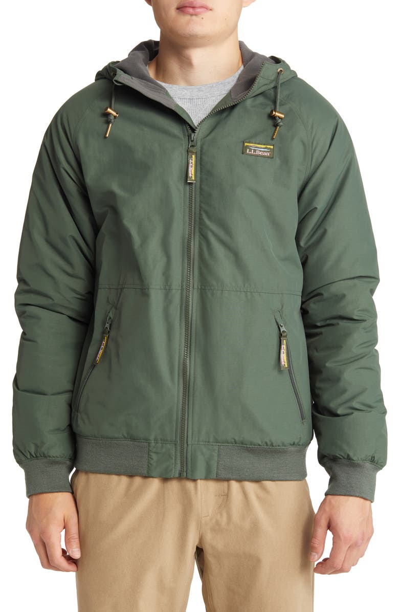 L.L.Bean Insulated 3-Season Hooded Bomber Jacket, Alternate, color, 