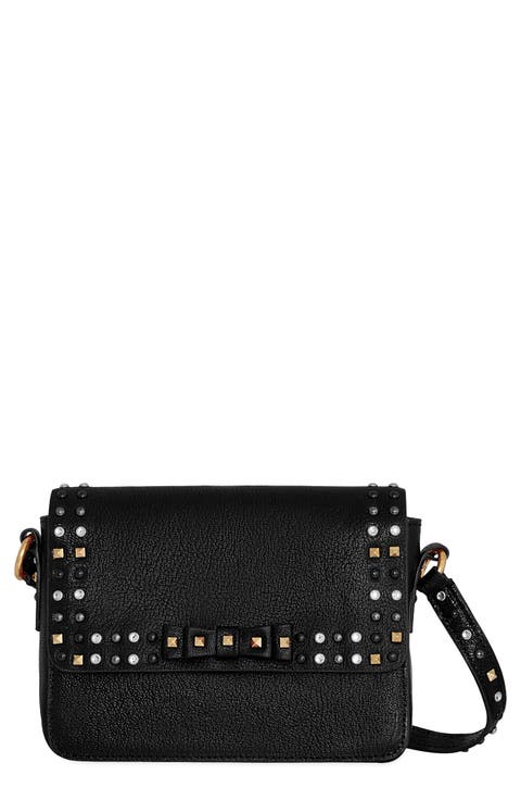 Bowie Stud Leather Crossbody Bag