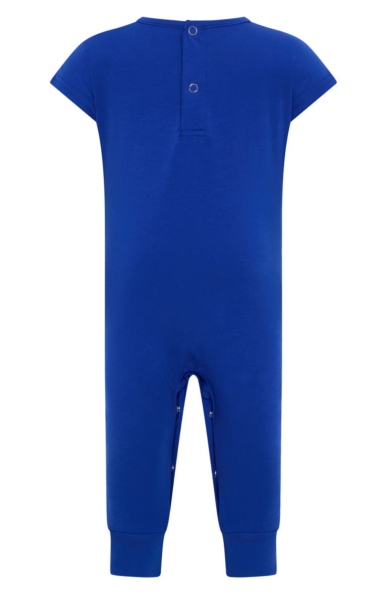 TINY TRIBE Core Cotton Jersey Romper, Alternate, color, Blue