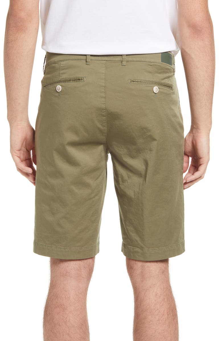 Brax Bozen Stretch Cotton Shorts, Alternate, color, Olive