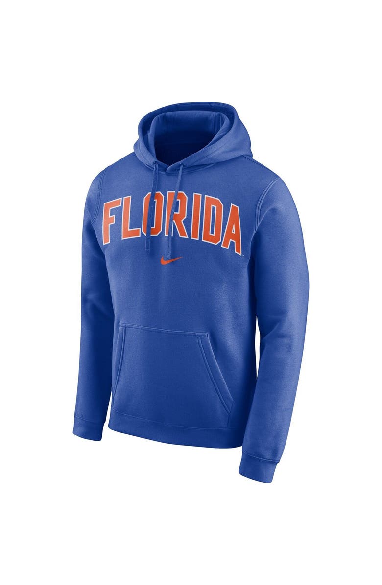 Nike Men's Nike Royal Florida Gators Arch Club Fleece Pullover Hoodie, Alternate, color, 