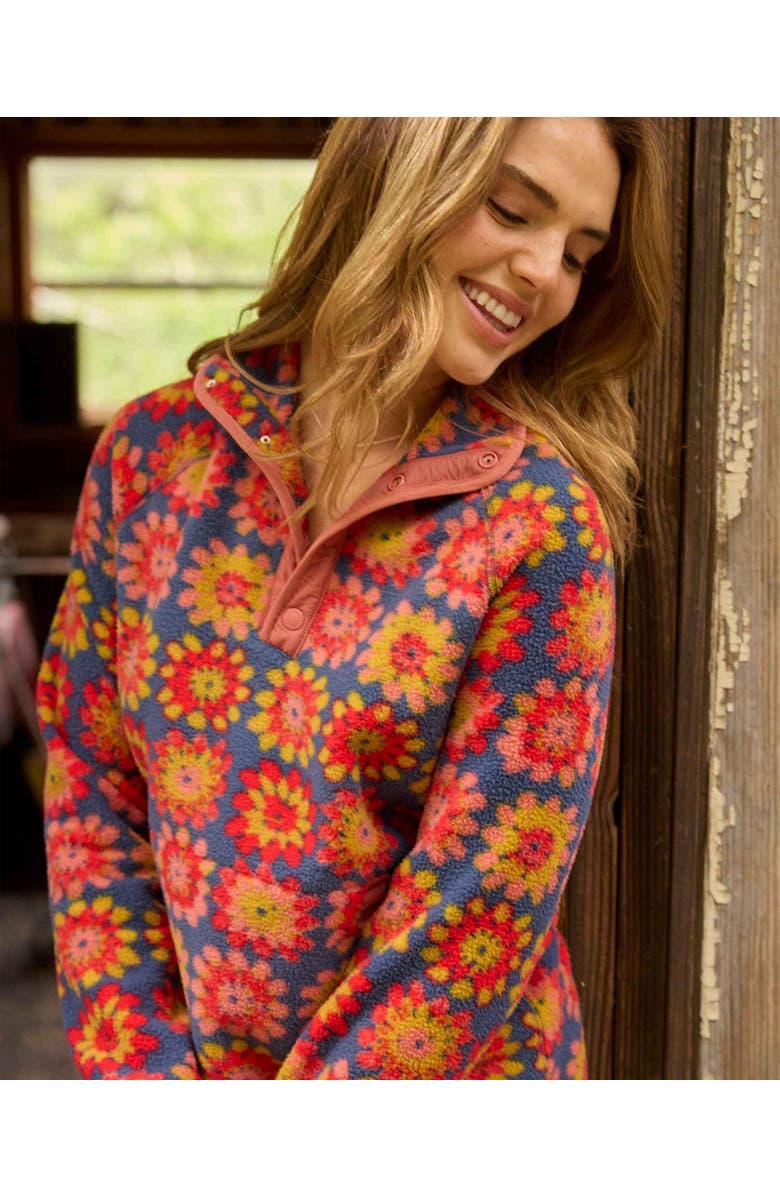 Toad & Co Campo Fleece 1/4 Snap Dress, Alternate, color, 