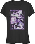 KPop Demon Hunters Junior's Huntrix Group Panels Short Sleeve Graphic T-Shirt