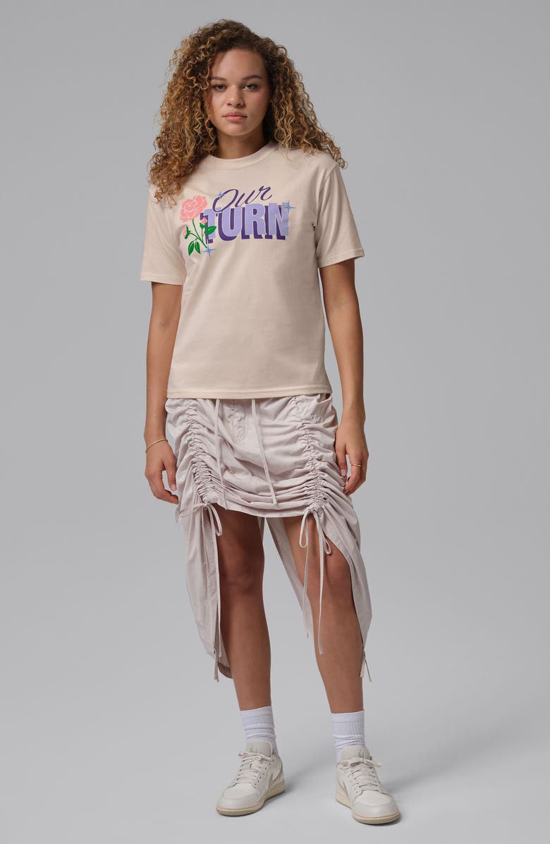 Jordan Kids' Our Turn Graphic T-Shirt, Alternate, color, Chalk