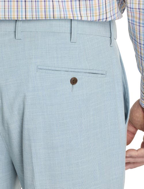 Oak Hill By Dxl Big & Tall Cross Hatch Suit Pants In Blue