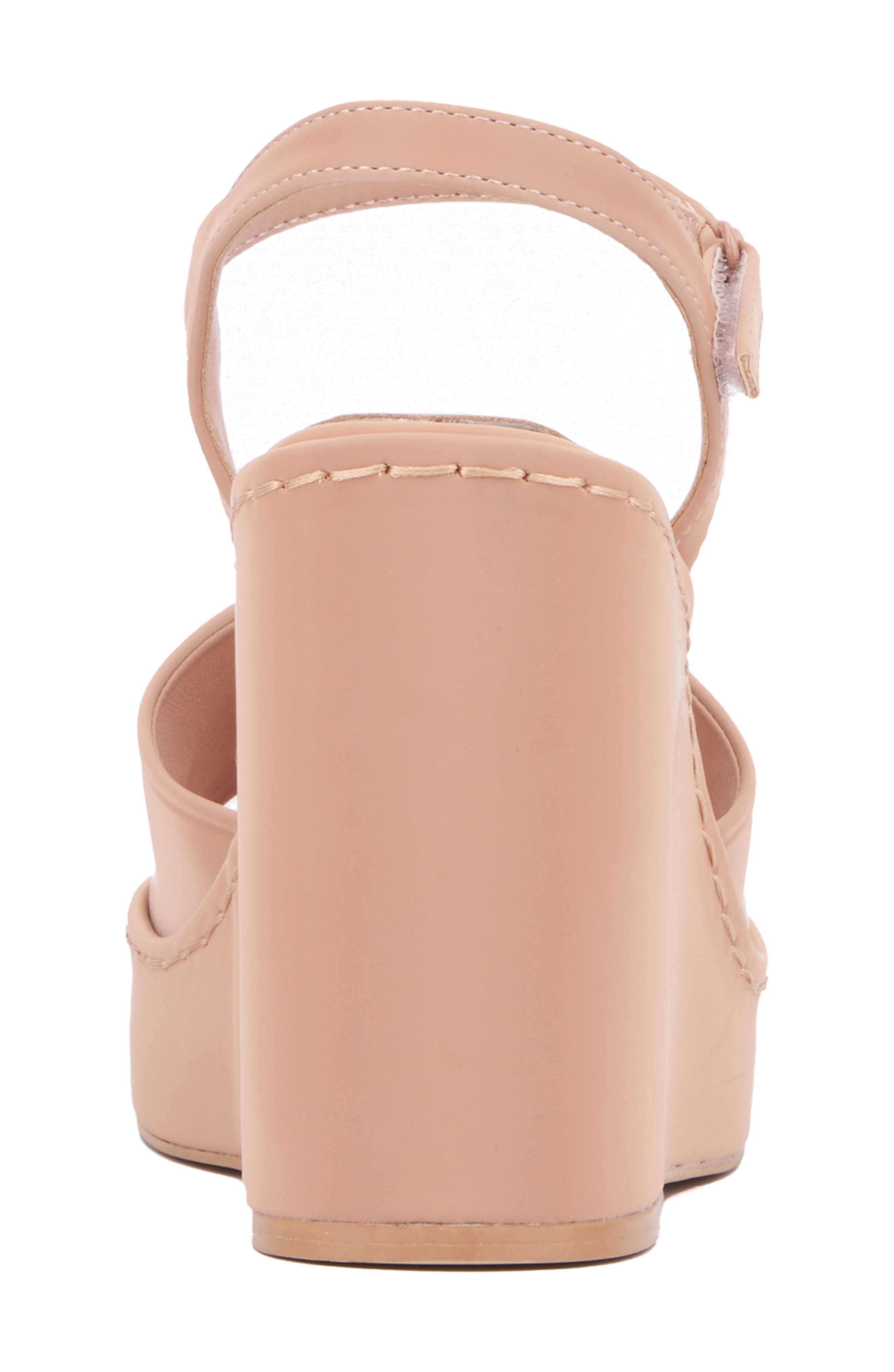 Magnetic Platform Wedge Sandal, Alternate, color, TAN