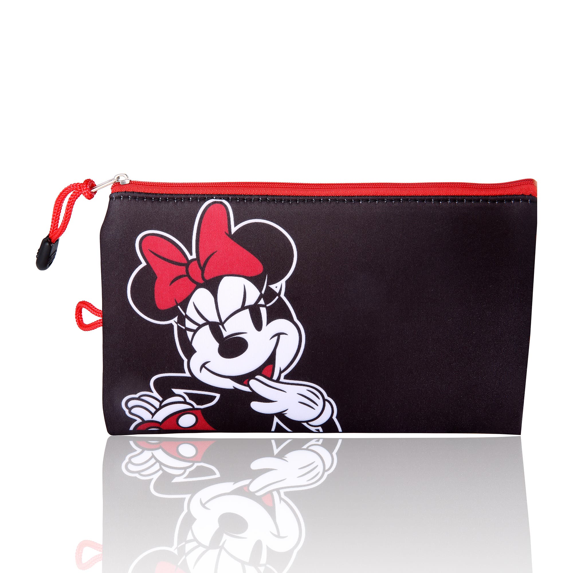 Disney Minnie Mouse Zip Pouch in Red/black at Nordstrom