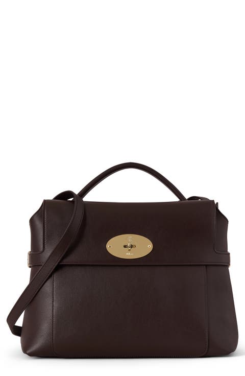 Stevie Leather Top Handle Bag