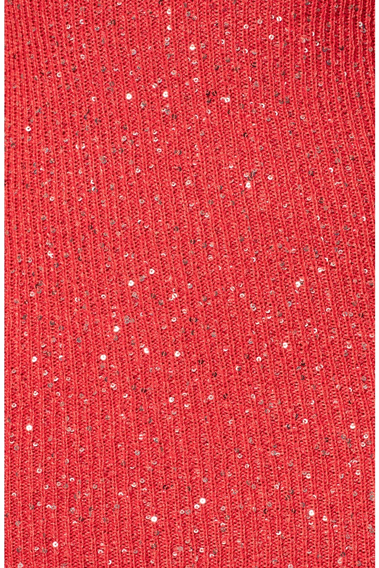 Midnight Sparkle Knit Maxi Dress, Alternate, color, CORAL