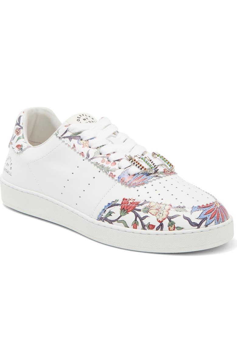 Loeffler Randall Keeley Floral Leather Sneaker, Main, color,