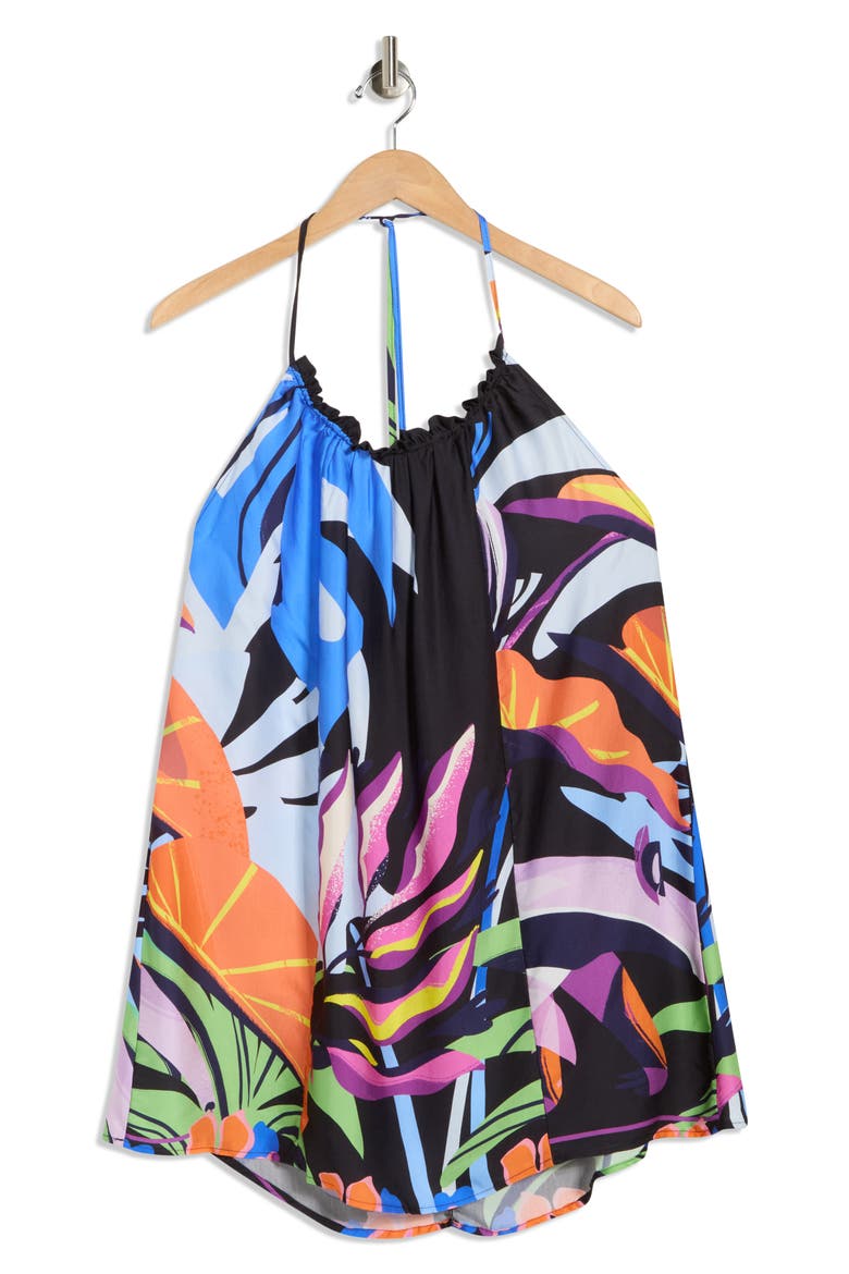 Magnolia Cover-Up Dress, Alternate, color, BLACK